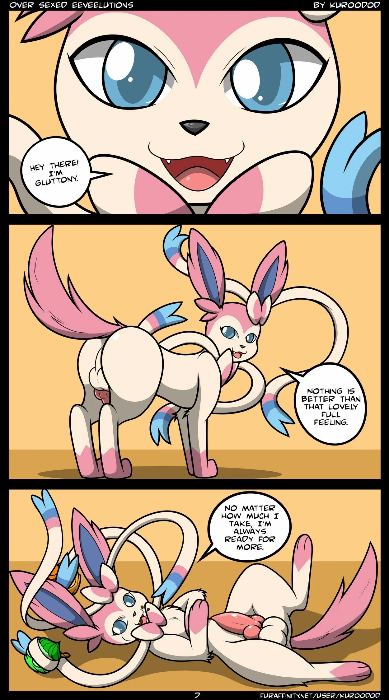 Oversexed Eeveelutions porn comic picture 77