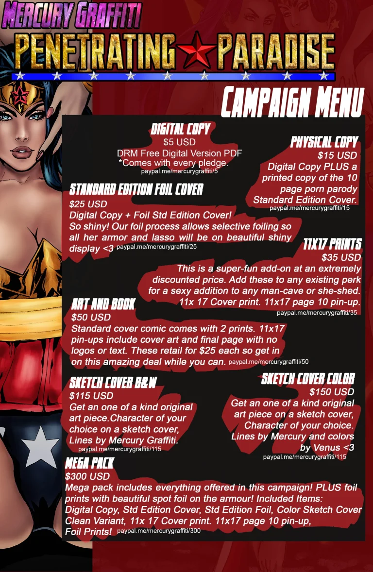 Penetrating Paradise - Wonder Woman Parody porn comic picture 17