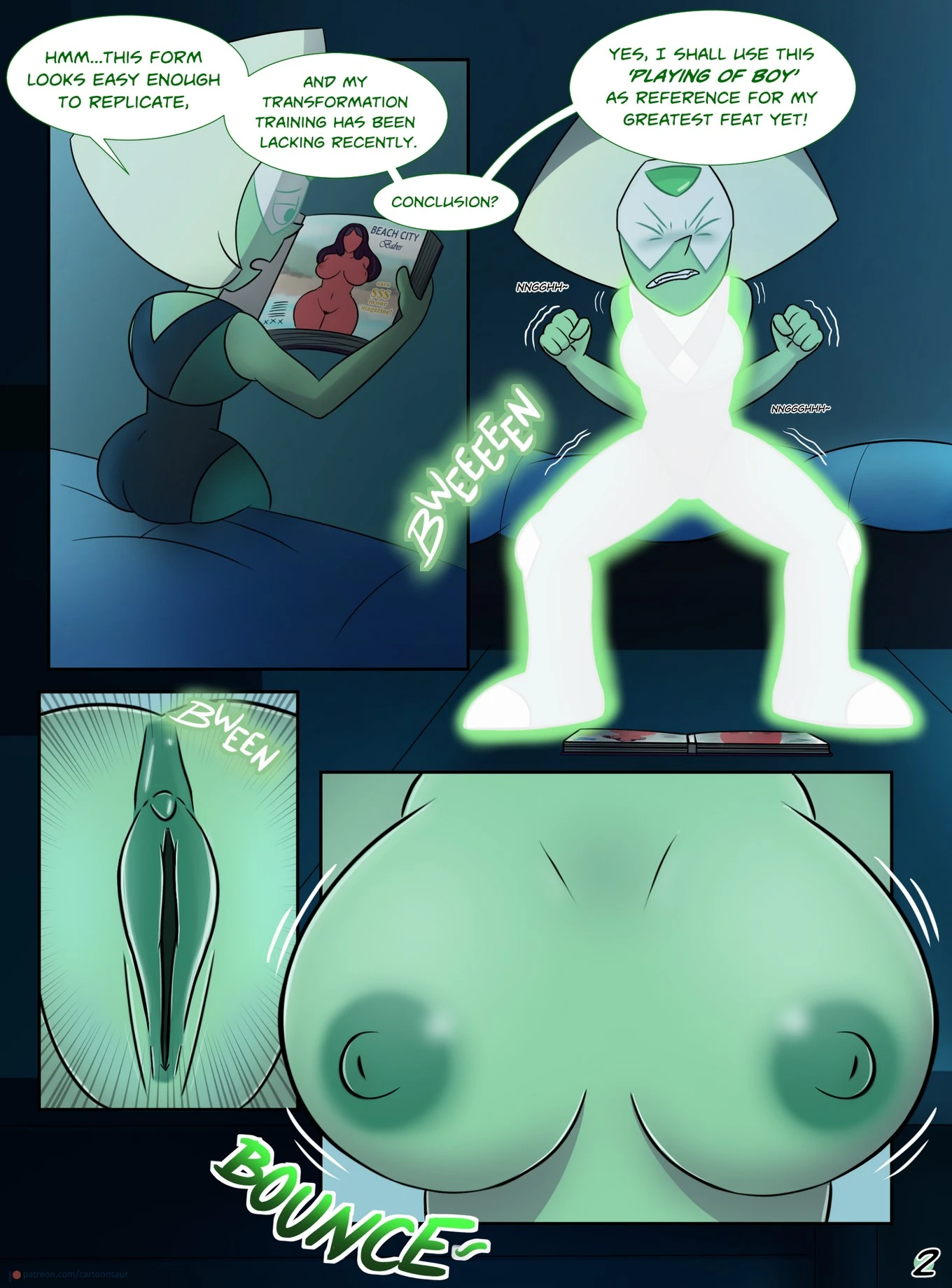Peridot ‘Experiments (futanari) porn comic picture 3