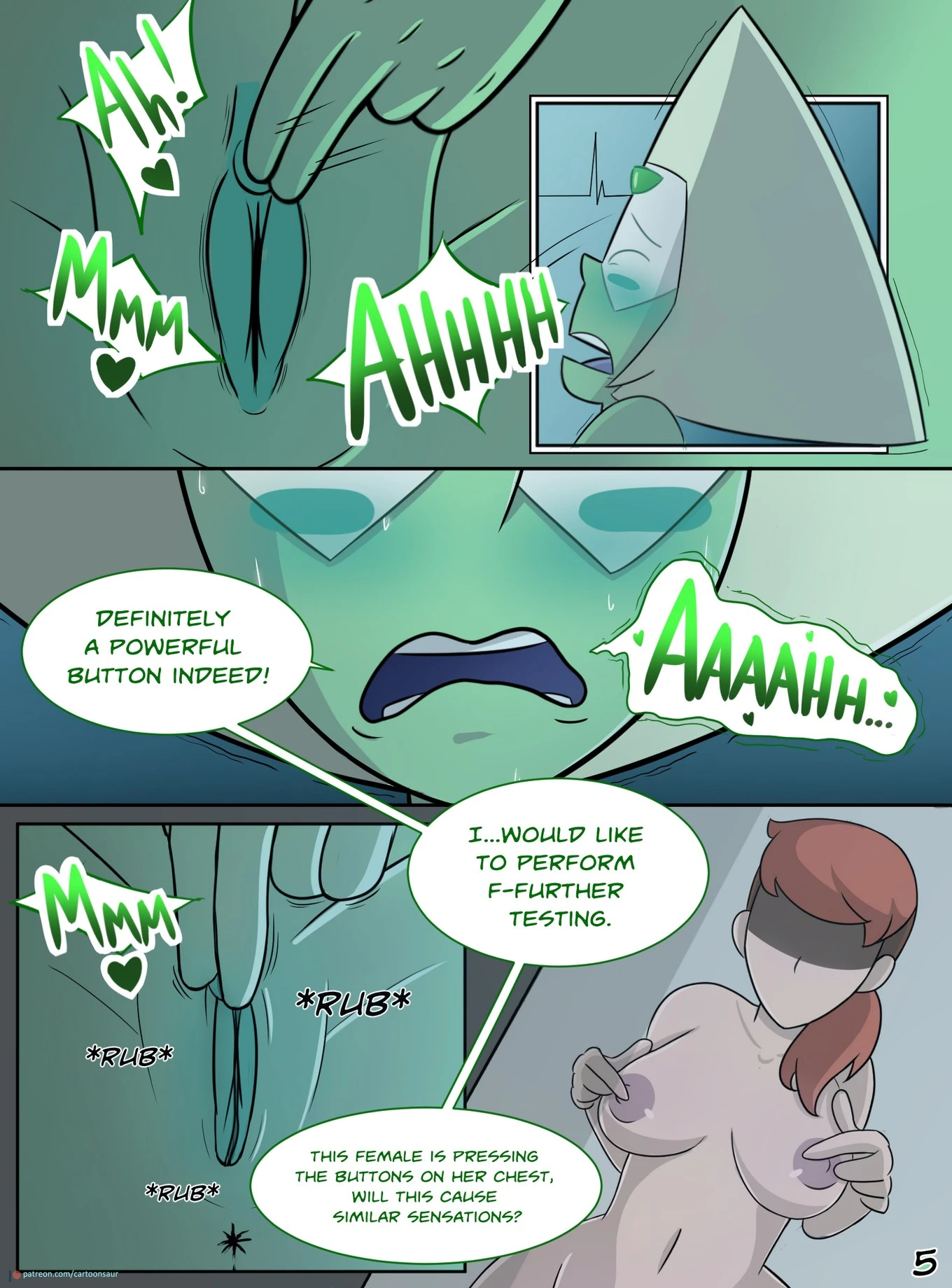 Peridot ‘Experiments (futanari) porn comic picture 6
