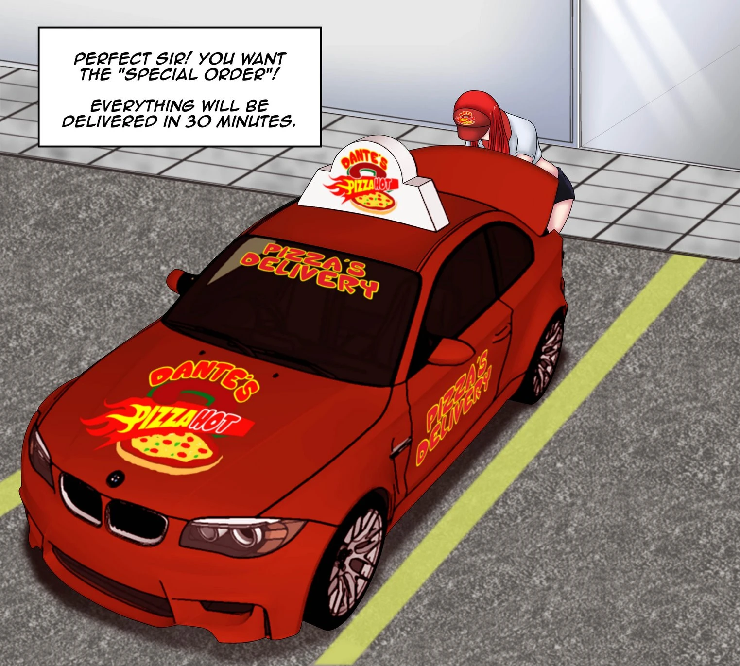 Pizza delivery service porn comic picture 3