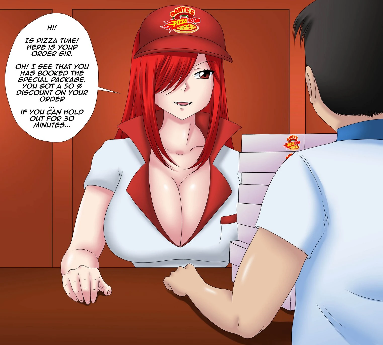 Pizza delivery service porn comic picture 5