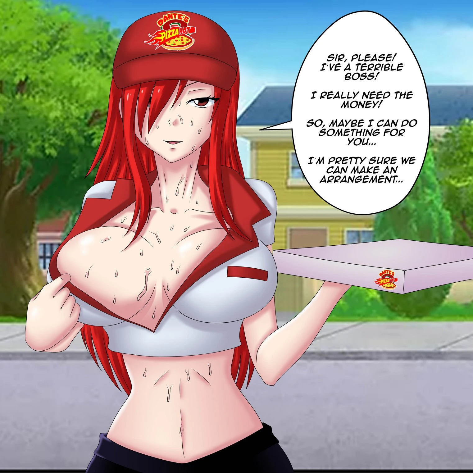 Pizza delivery service porn comic picture 9