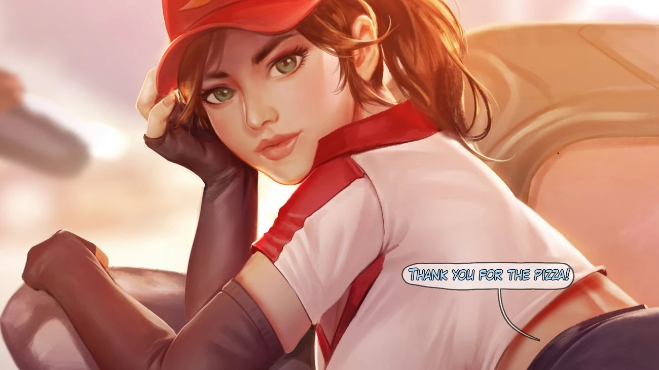 Pizza delivery Sivir porn comic picture 1