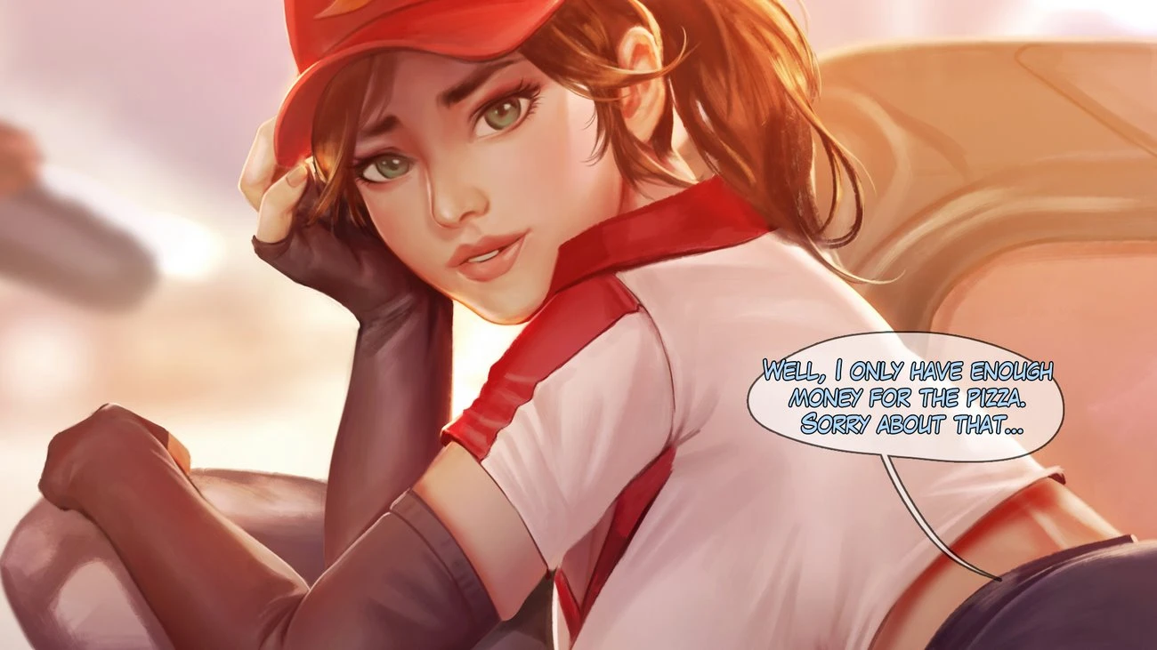 Pizza delivery Sivir porn comic picture 3