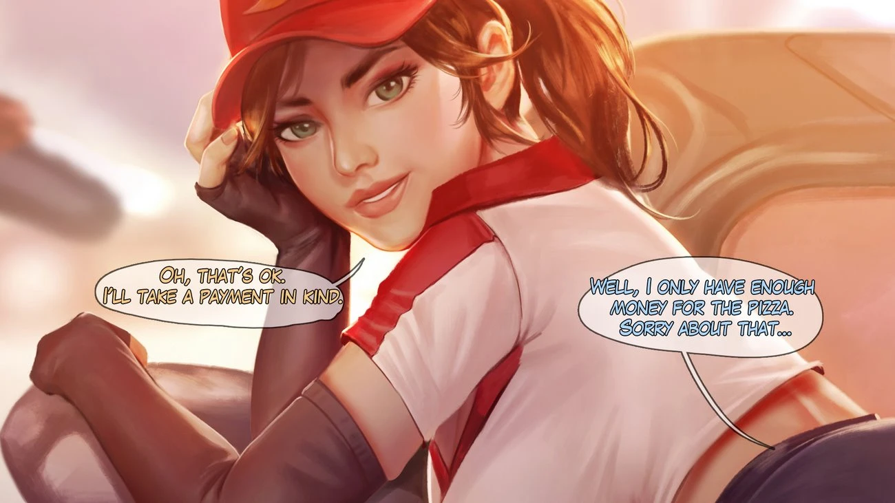 Pizza delivery Sivir porn comic picture 4