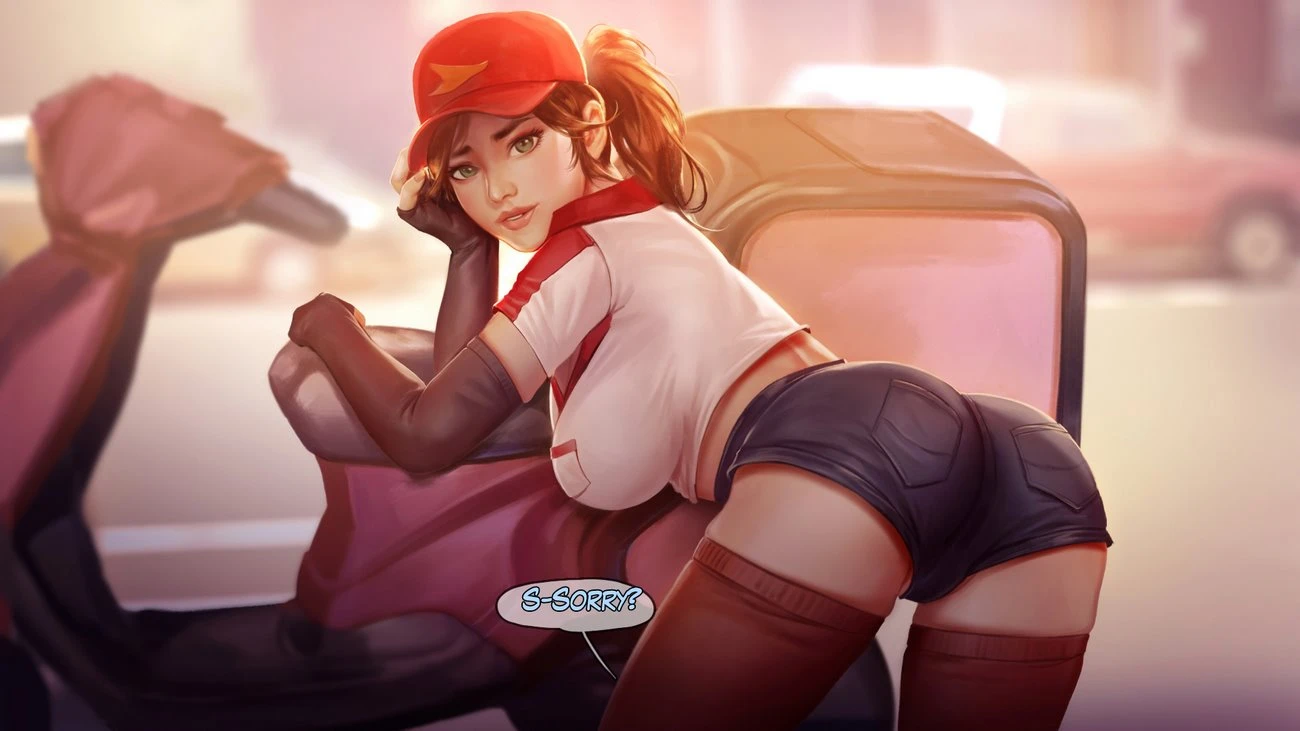 Pizza delivery Sivir porn comic picture 5