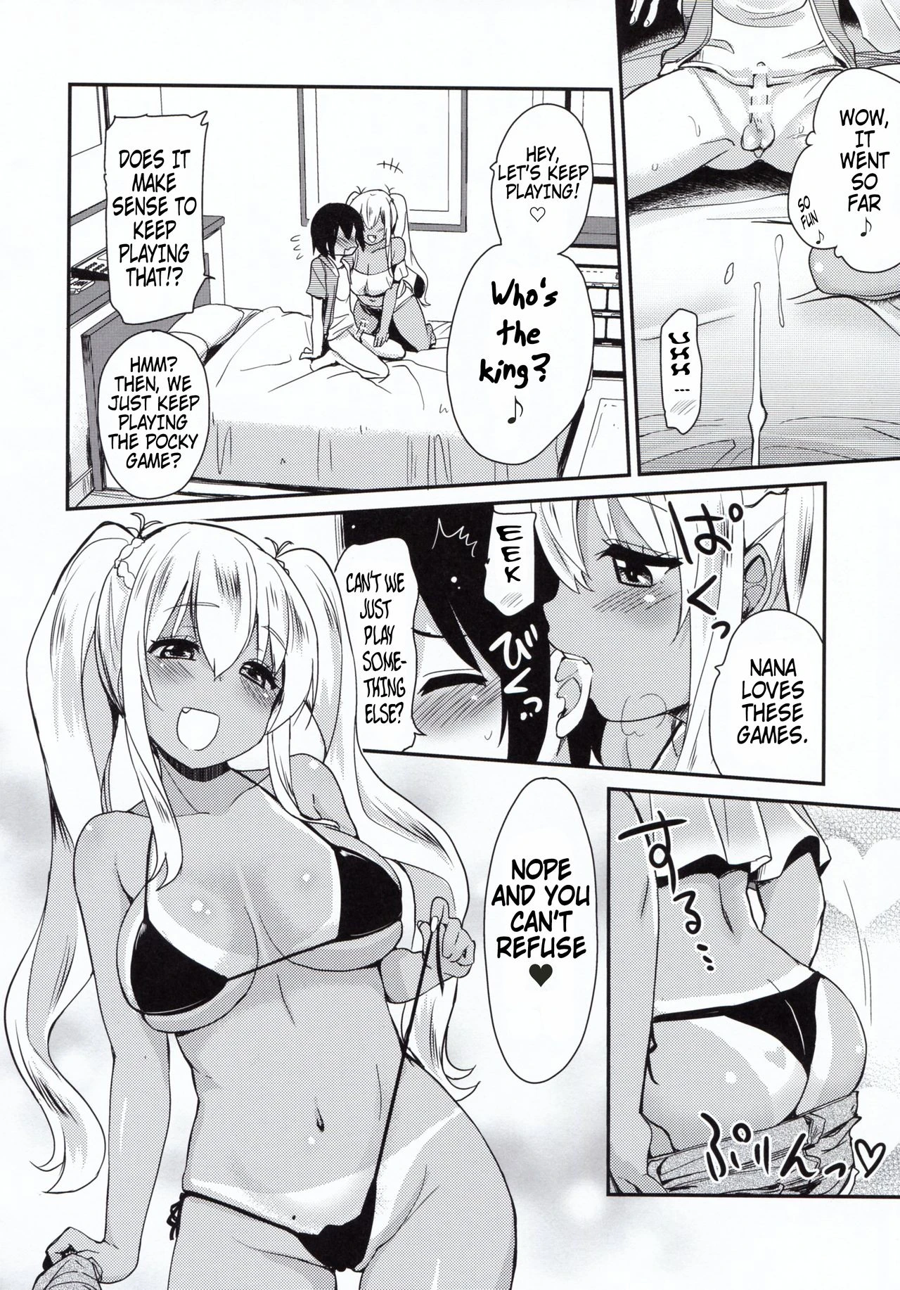 Playing the King's Game With a Tanned JK Onee-san porn comic picture 11