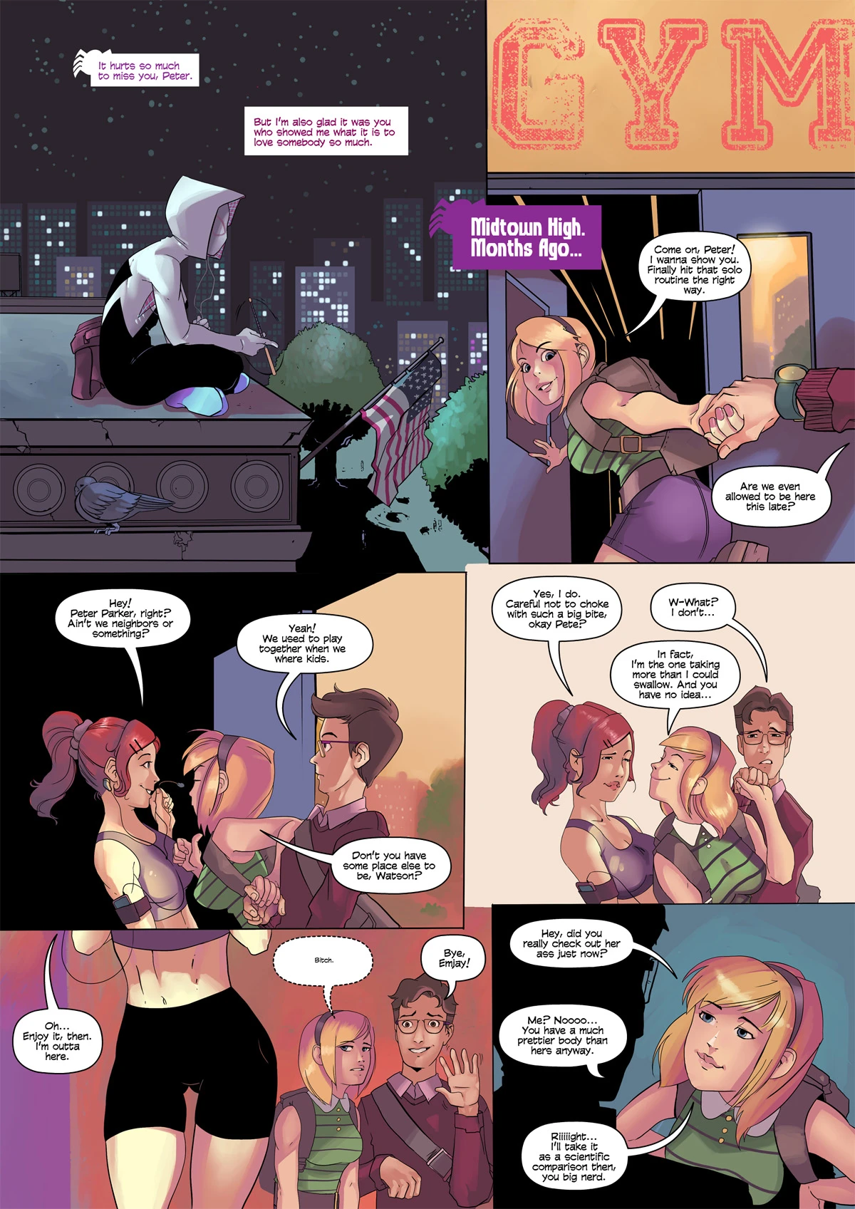 Porn Edge of Spider-Verse - Spider Gwen porn comic picture 3