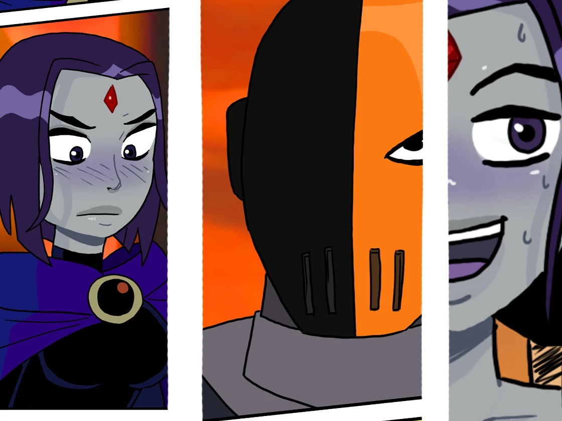 Raven and Slade porn comic picture 1