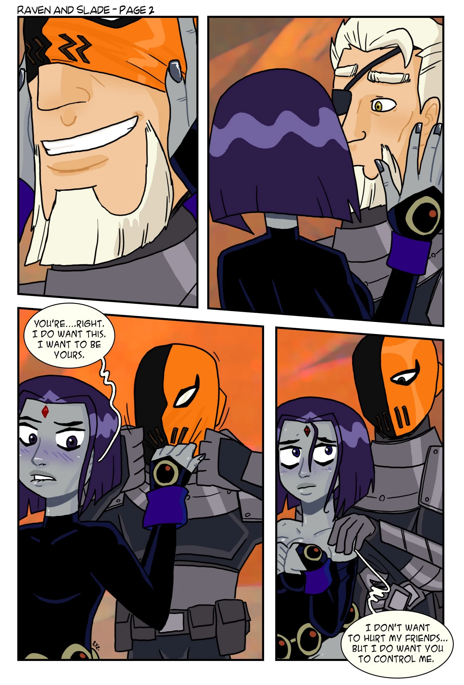 Raven and Slade porn comic picture 3