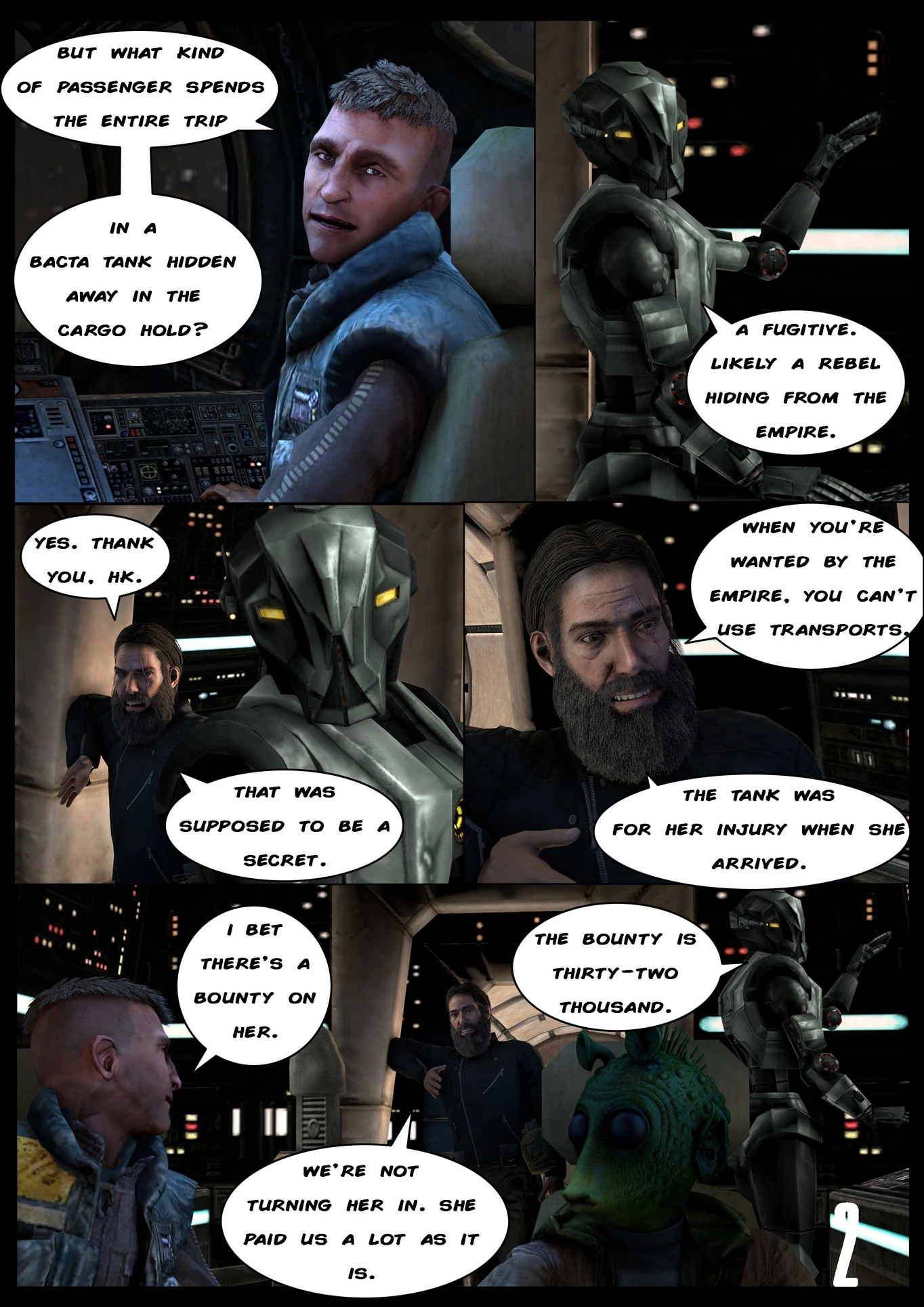 Rebel - A Star Wars Story. Episode I: Take A Chance porn comic picture 3