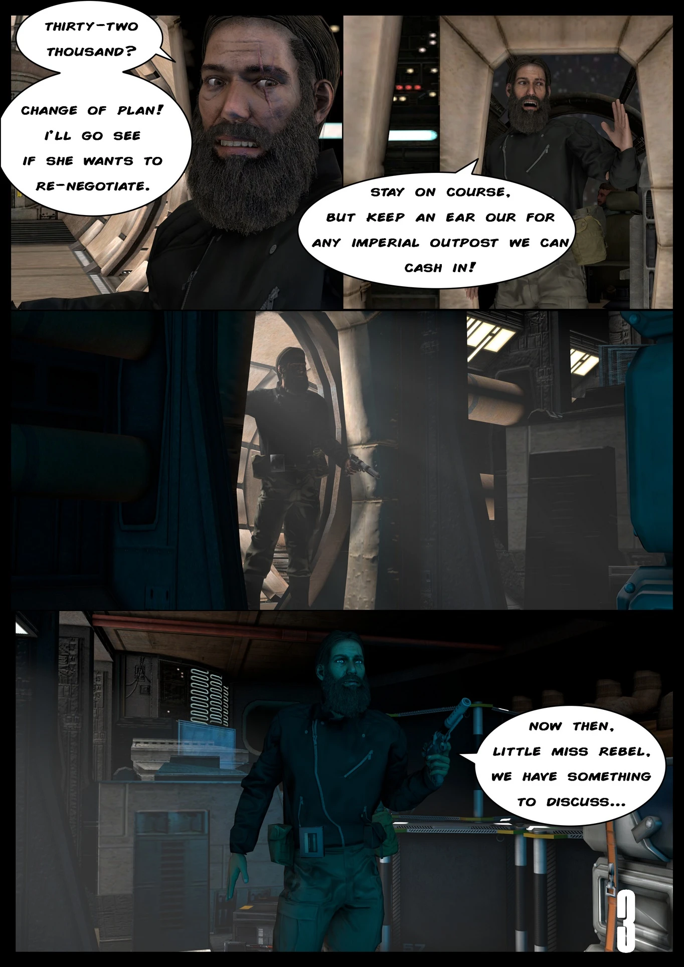 Rebel - A Star Wars Story. Episode I: Take A Chance porn comic picture 4