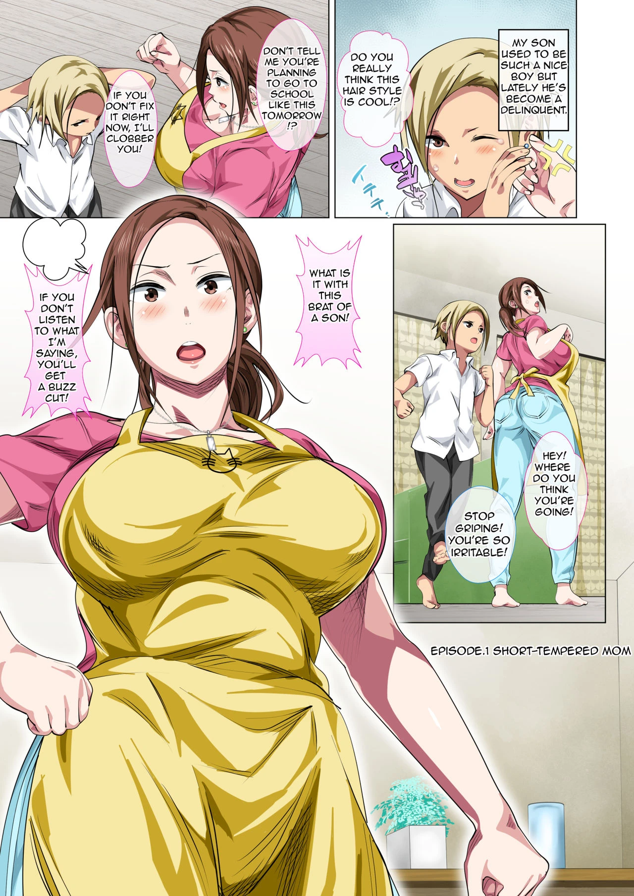 Rehabilitation of Delinquent Son by Short-tempered Mother's Sweet Lovemaking porn comic picture 3