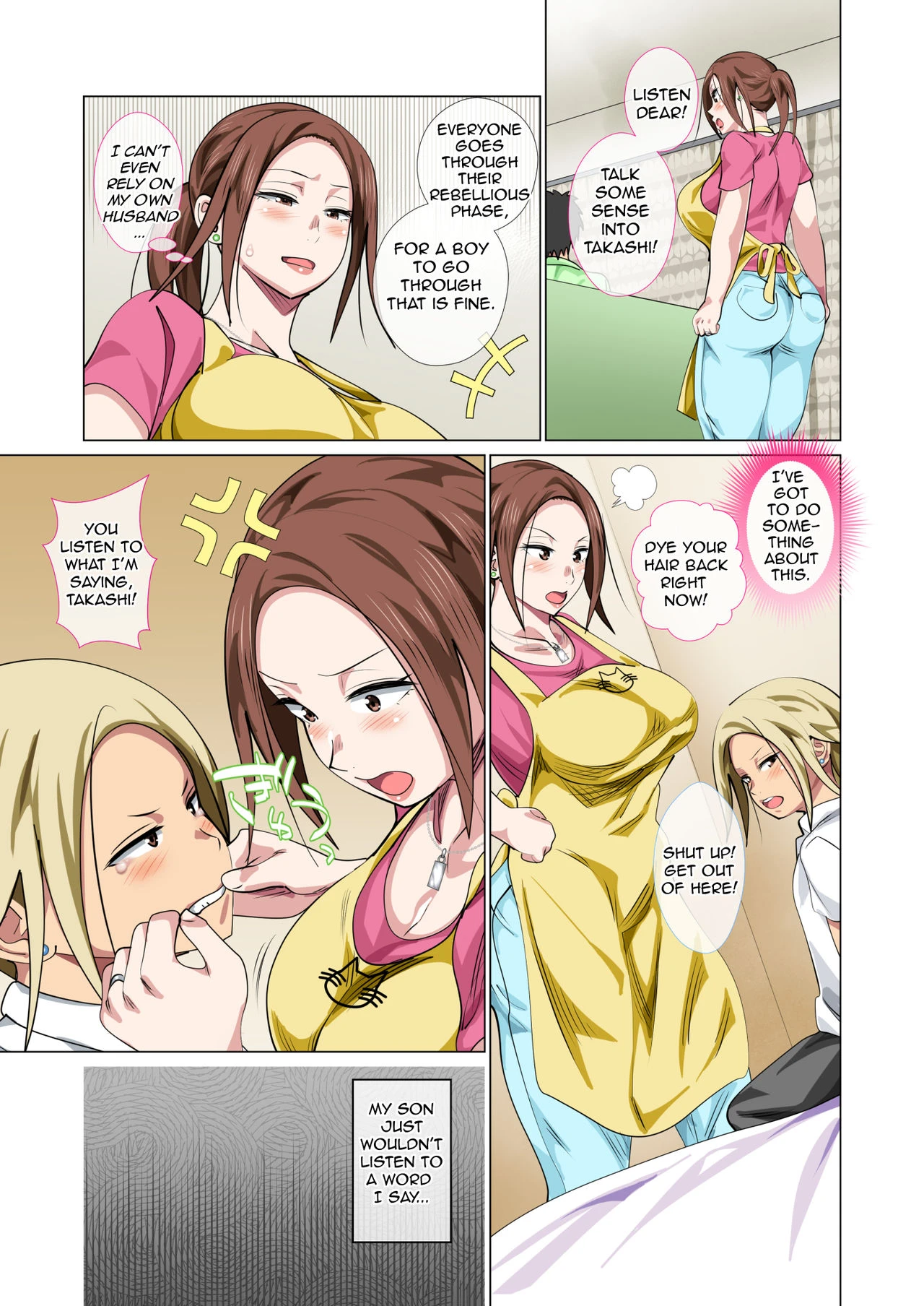 Rehabilitation of Delinquent Son by Short-tempered Mother's Sweet Lovemaking porn comic picture 5
