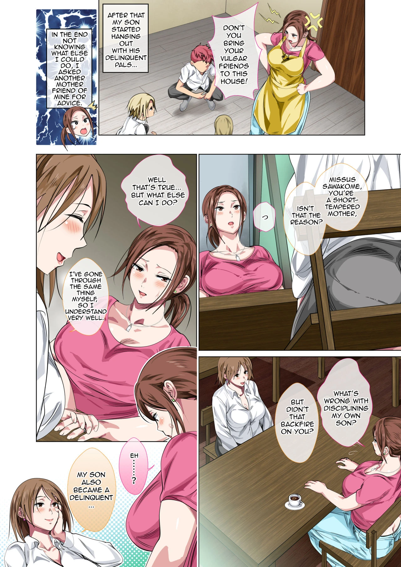 Rehabilitation of Delinquent Son by Short-tempered Mother's Sweet Lovemaking porn comic picture 6
