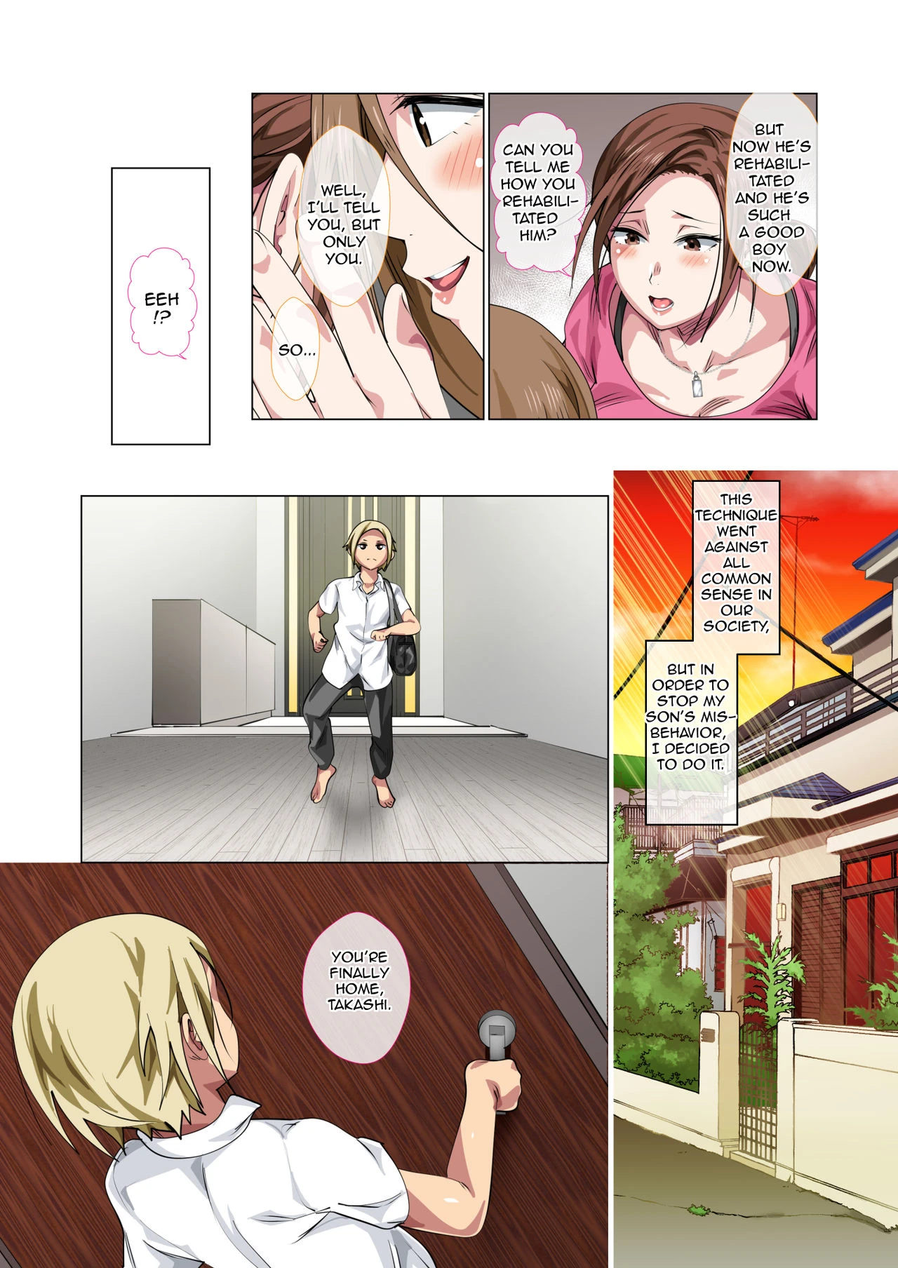 Rehabilitation of Delinquent Son by Short-tempered Mother's Sweet Lovemaking porn comic picture 7