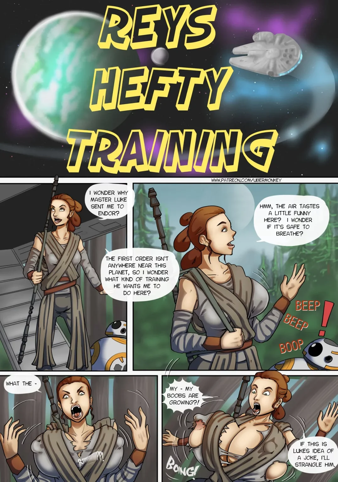 Rey's Hefty Training porn comic picture 1