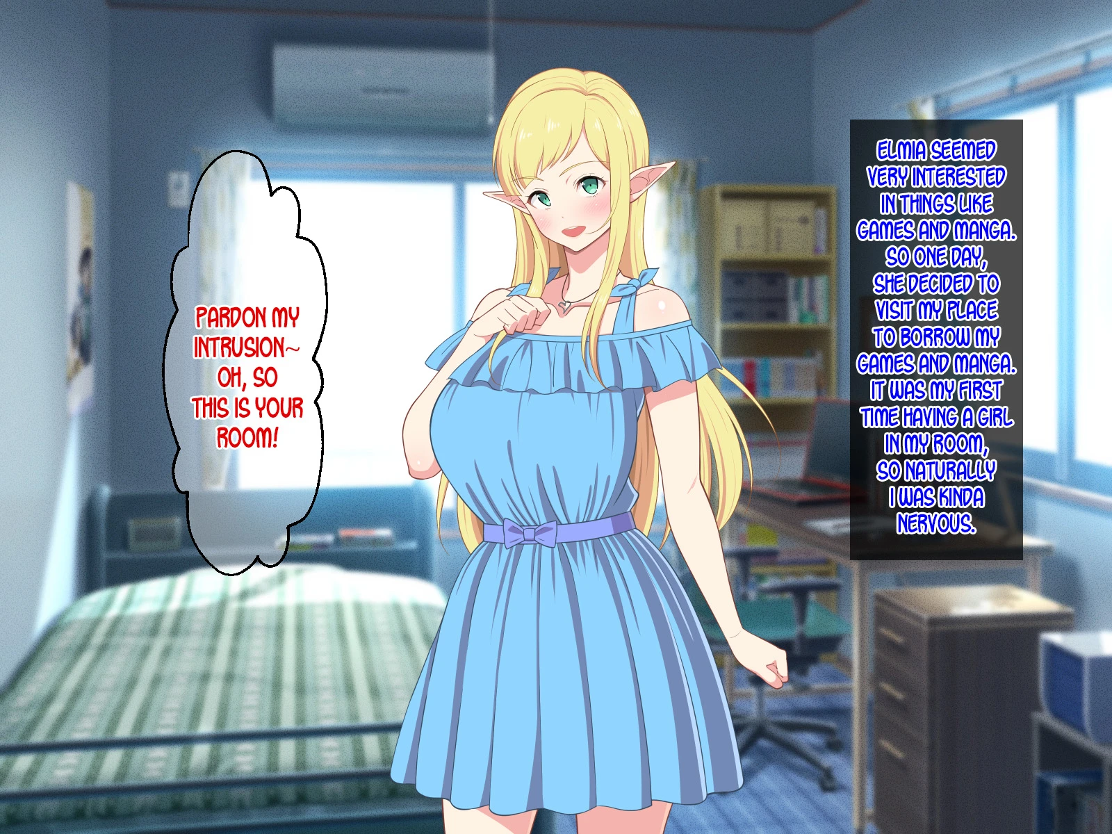 Ryuugakusei wa Dosukebe Bakunyuu JK Elf! porn comic picture 26