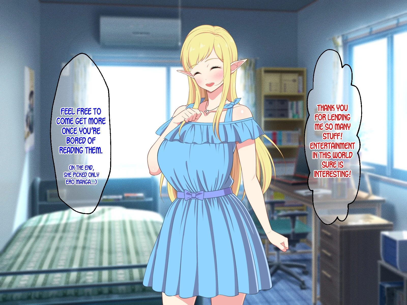 Ryuugakusei wa Dosukebe Bakunyuu JK Elf! porn comic picture 28