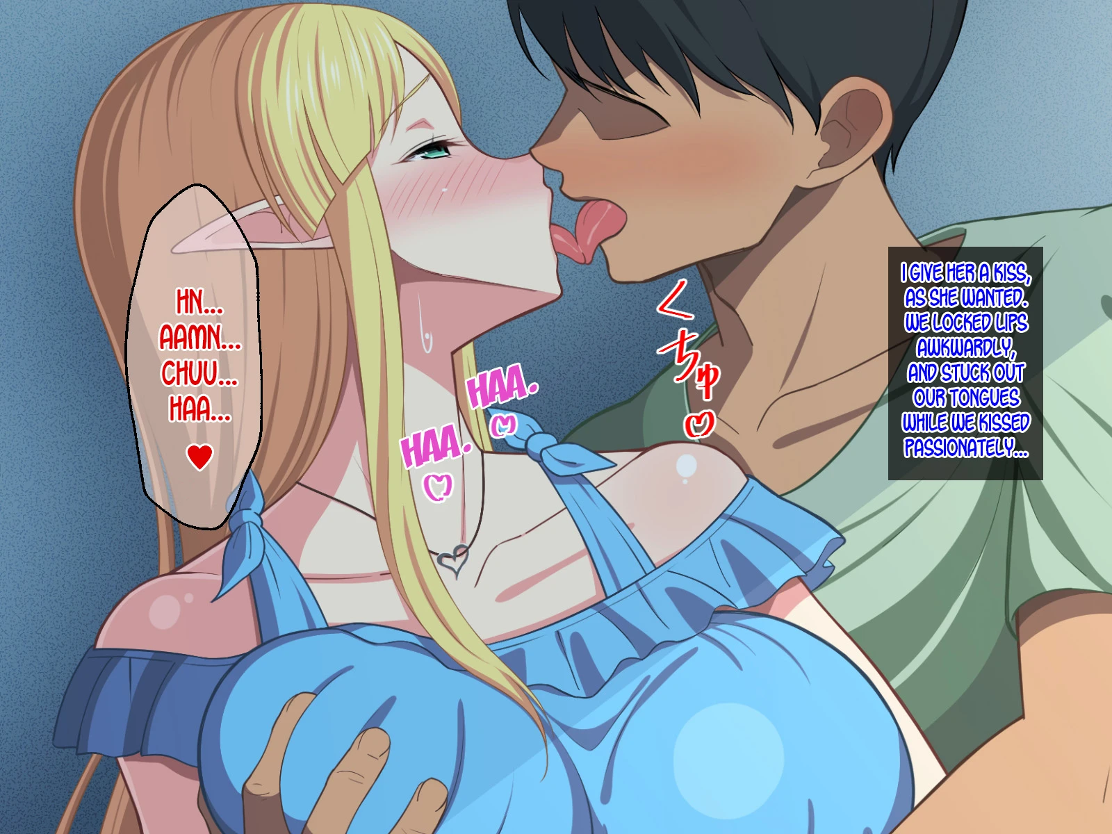 Ryuugakusei wa Dosukebe Bakunyuu JK Elf! porn comic picture 30