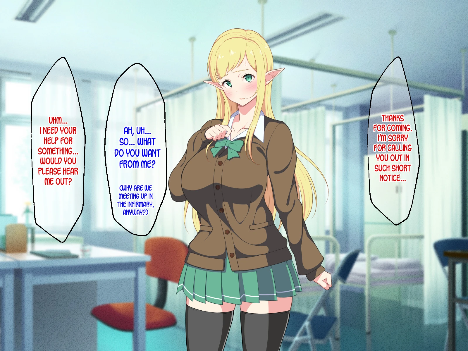 Ryuugakusei wa Dosukebe Bakunyuu JK Elf! porn comic picture 7