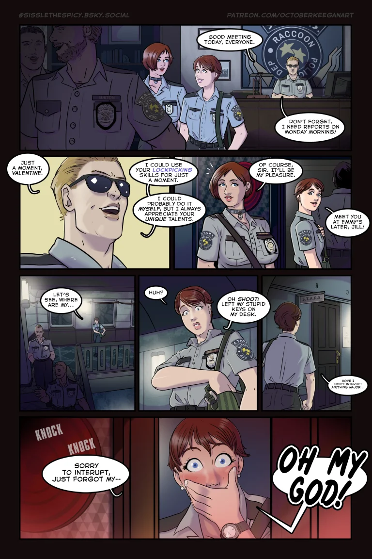 S.T.A.R.S. Office Party porn comic picture 2