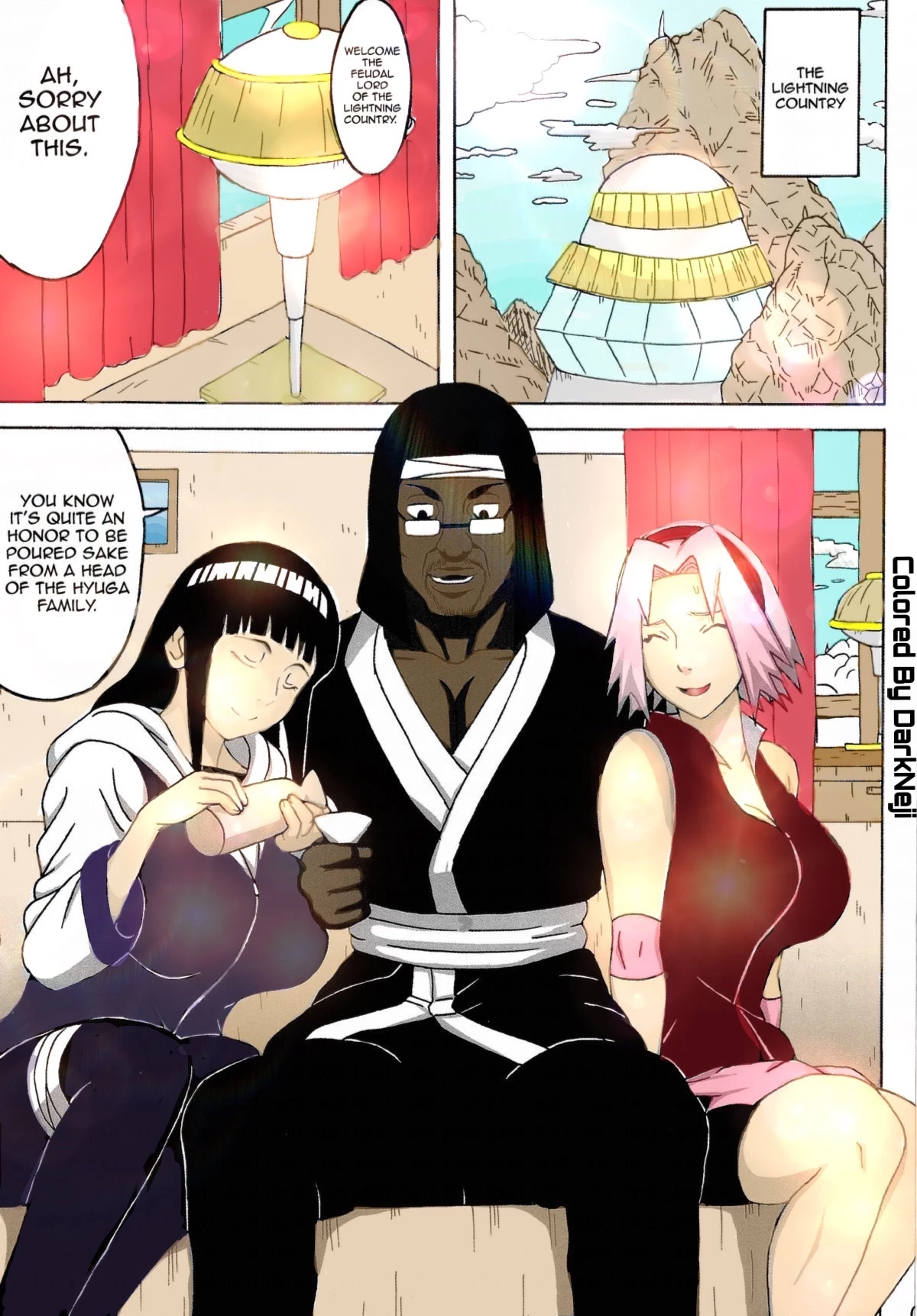 SakuHina (colored) porn comic picture 2