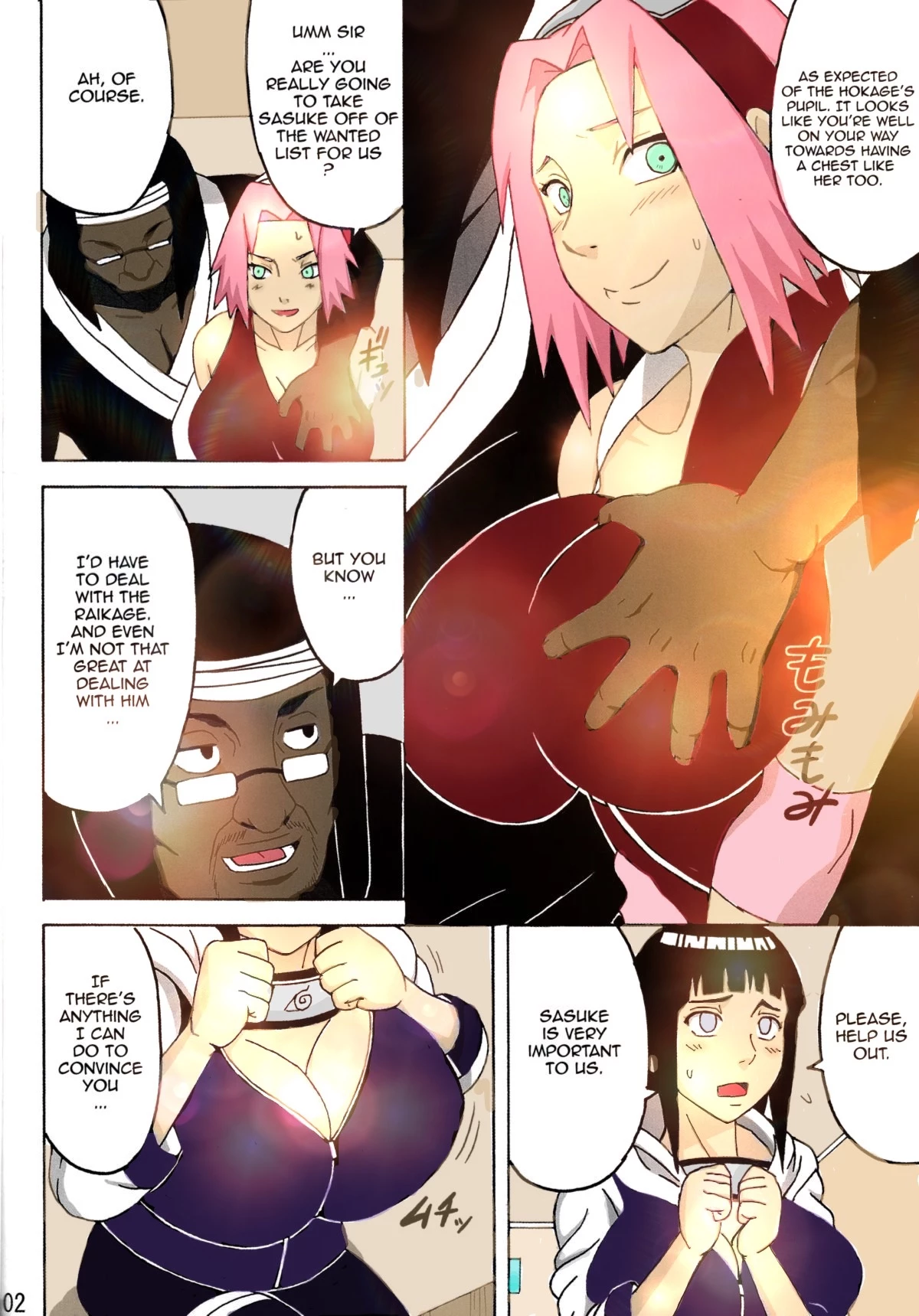 SakuHina (colored) porn comic picture 3