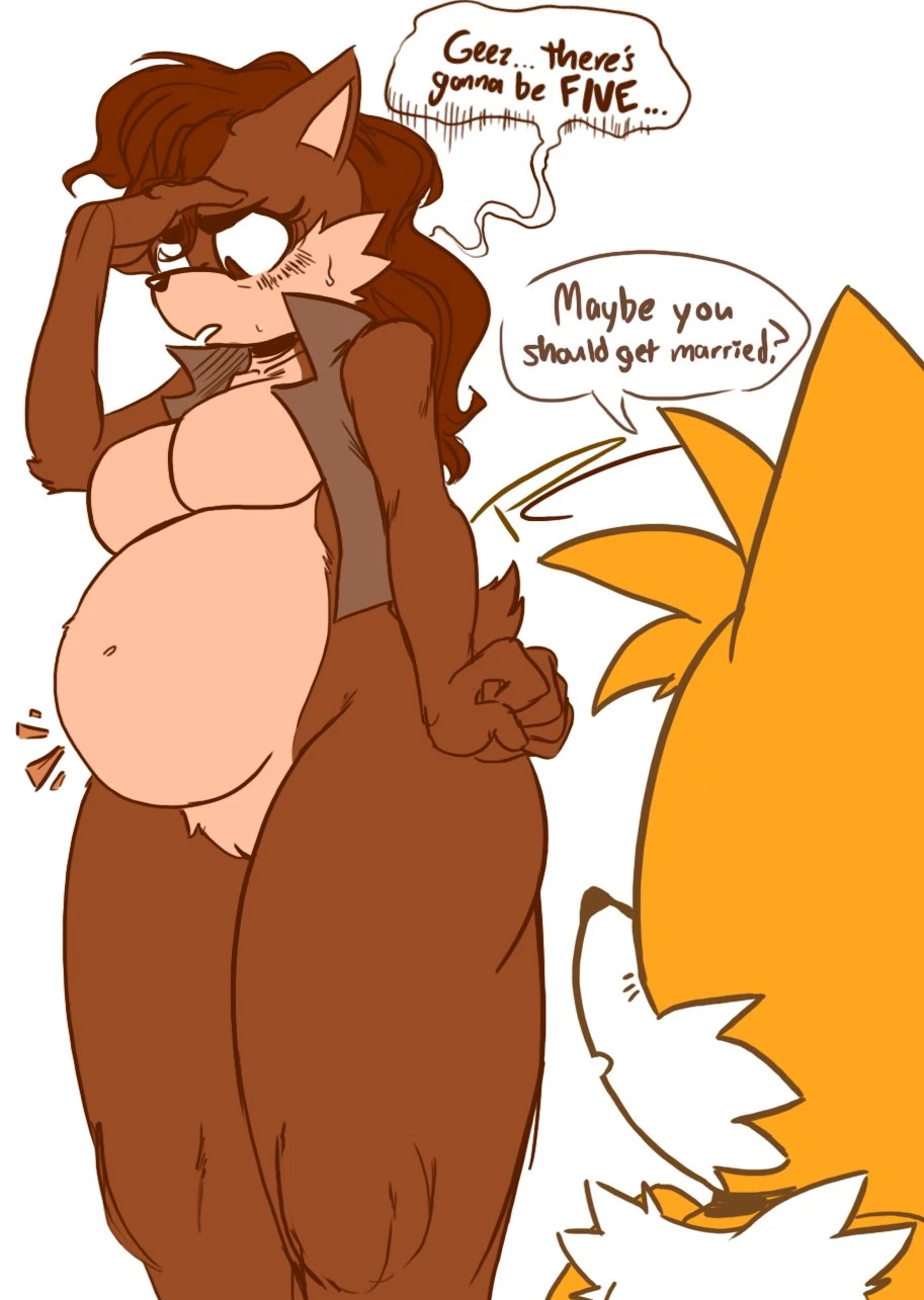 Sally x Tails porn comic picture 14