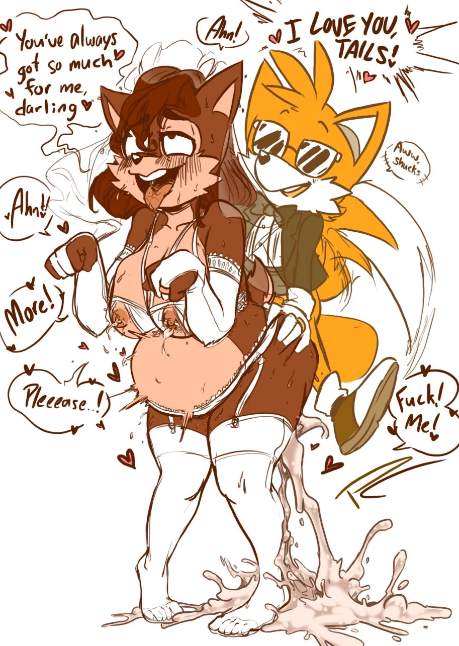 Sally x Tails porn comic picture 17