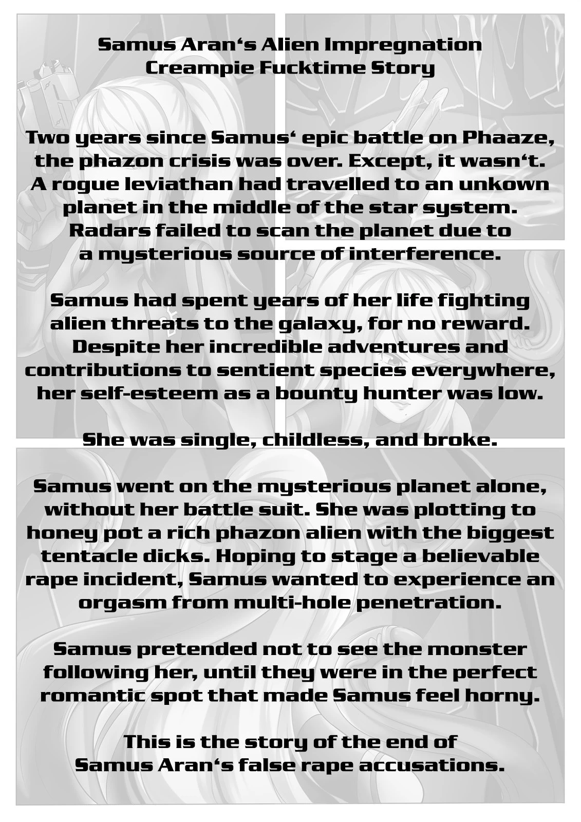 Samus Aran's Alien Impregnation Creampie Fucktime porn comic picture 2