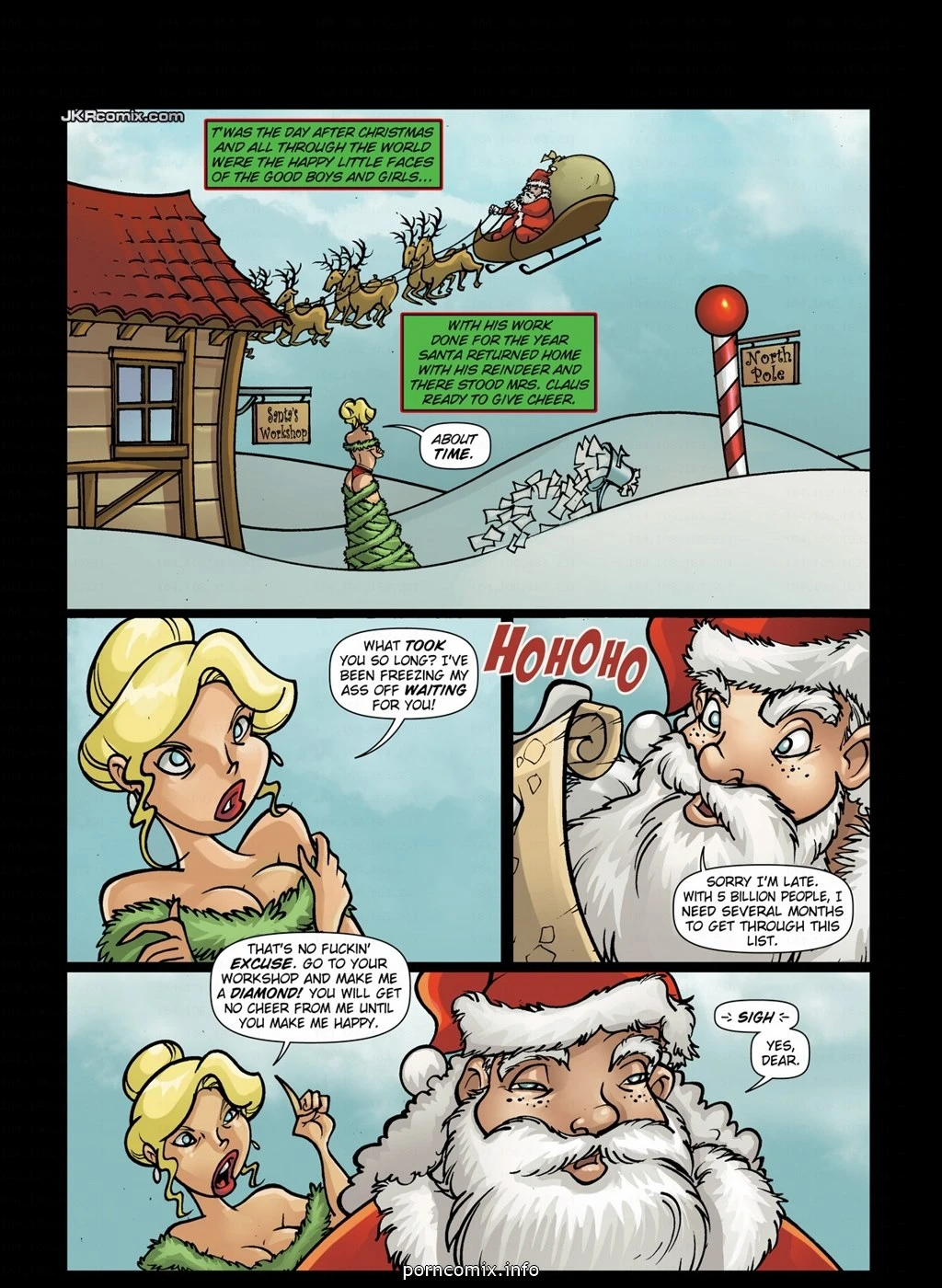 Santa's Hohohos porn comic picture 2