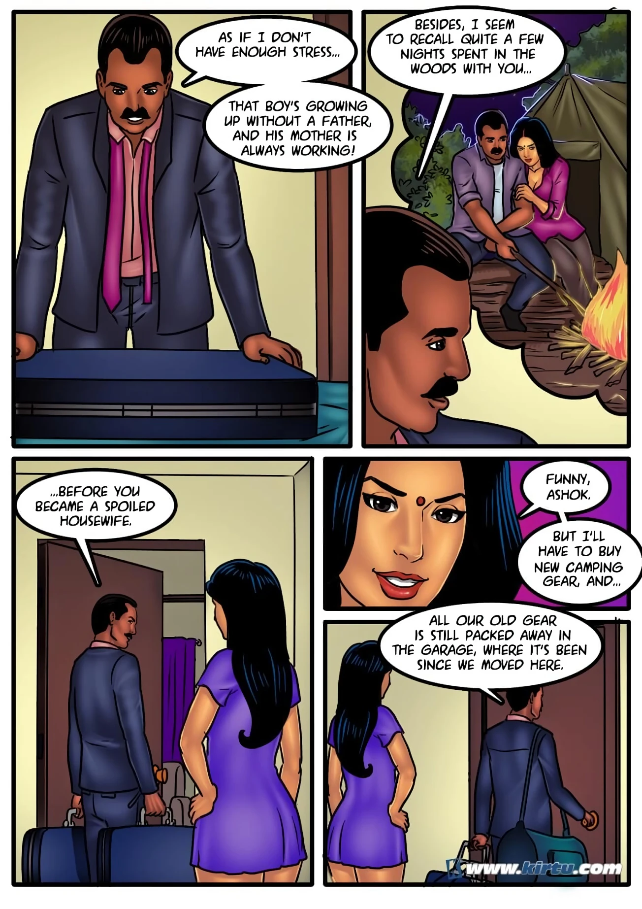 Savita bhabhi: Camping in the cold porn comic picture 3