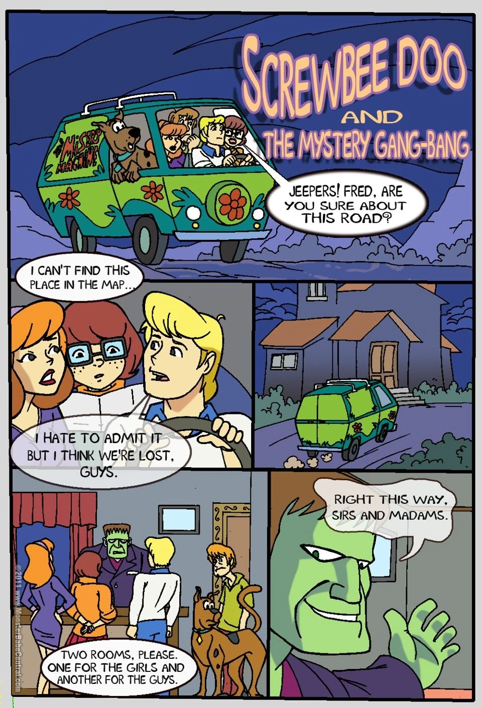 SCREWBEE DOO- MYSTERY GANG BANG porn comic picture 1