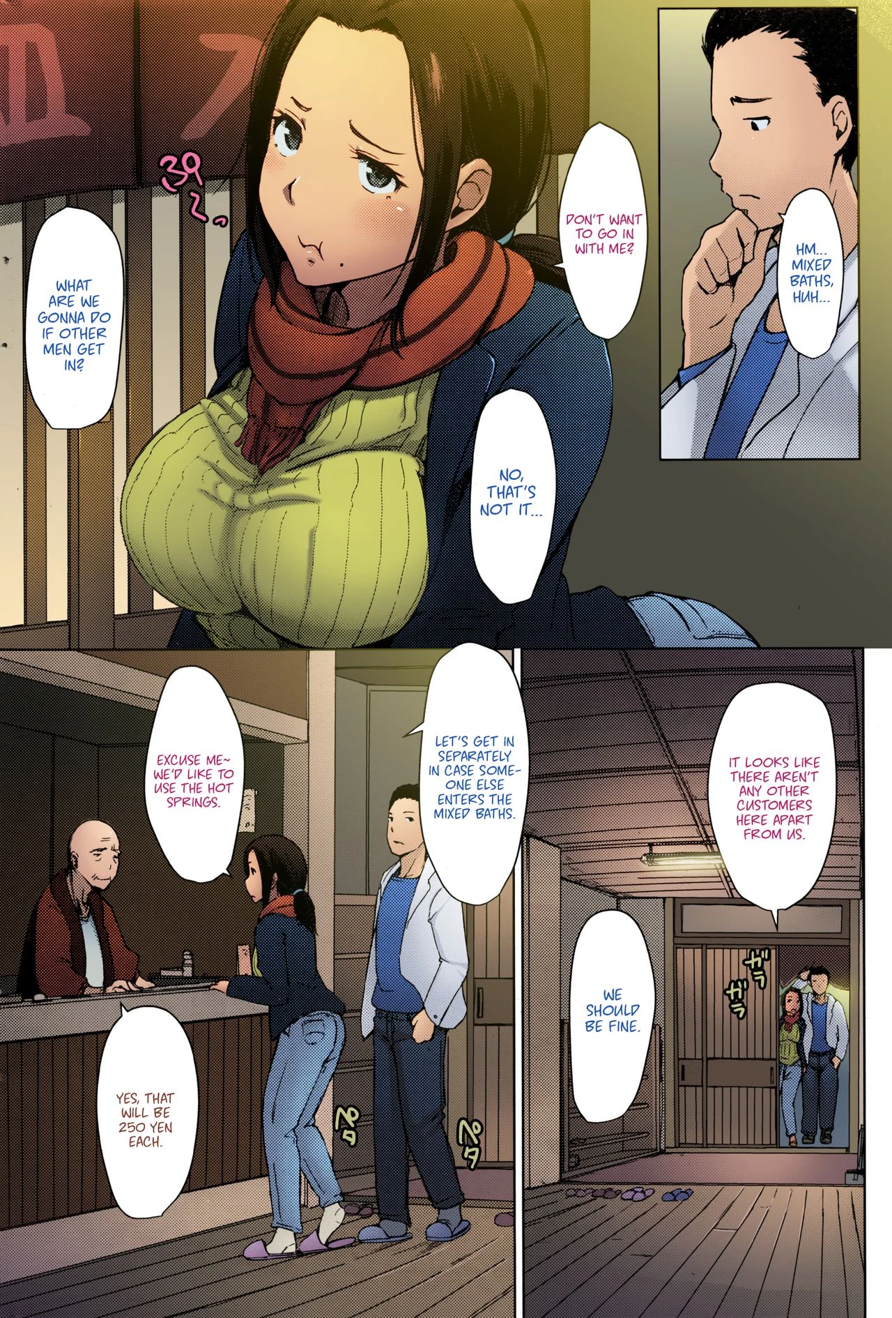 Secret Hot Spring Wife porn comic picture 2