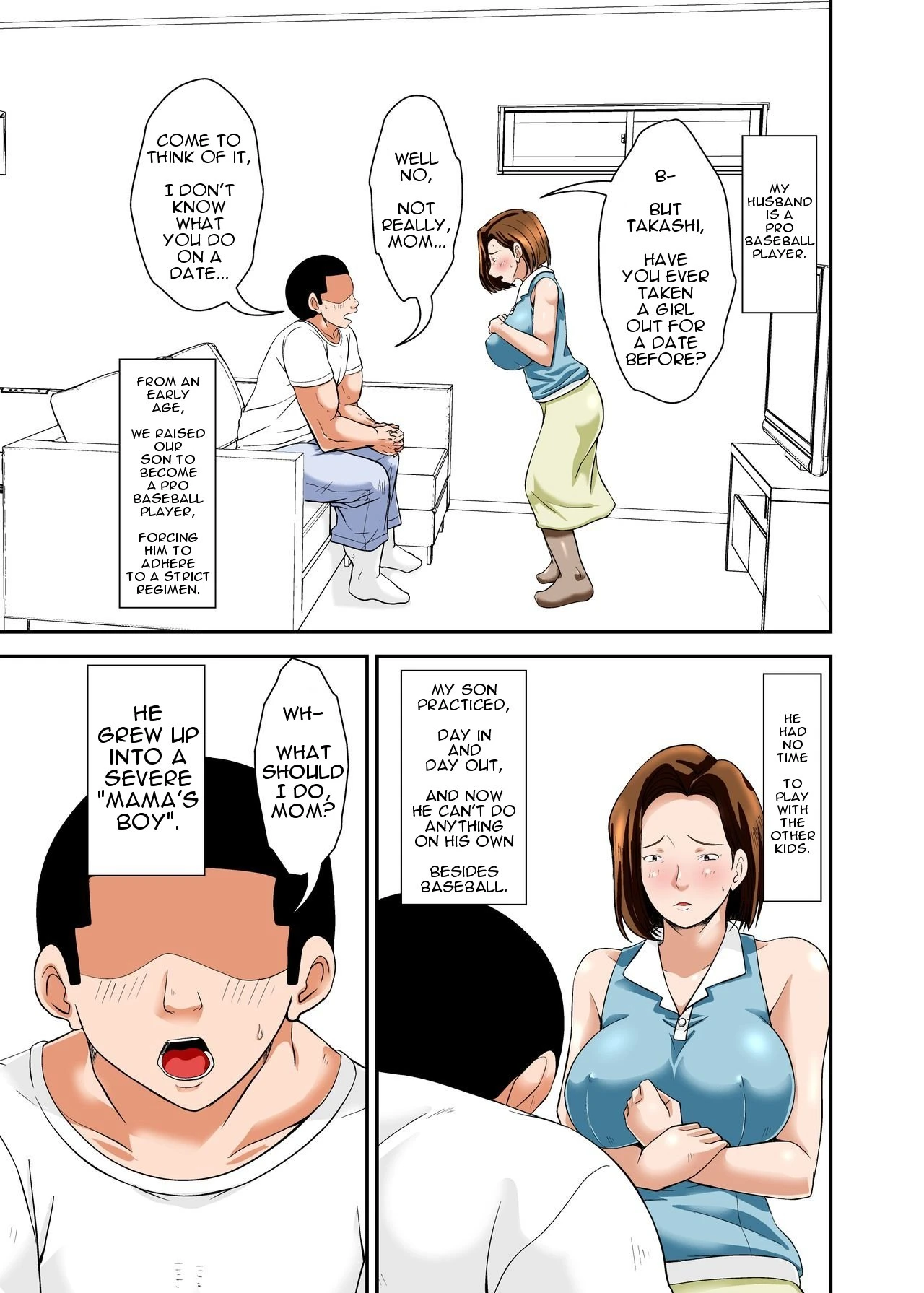 Sex Practice with Mom! porn comic picture 3