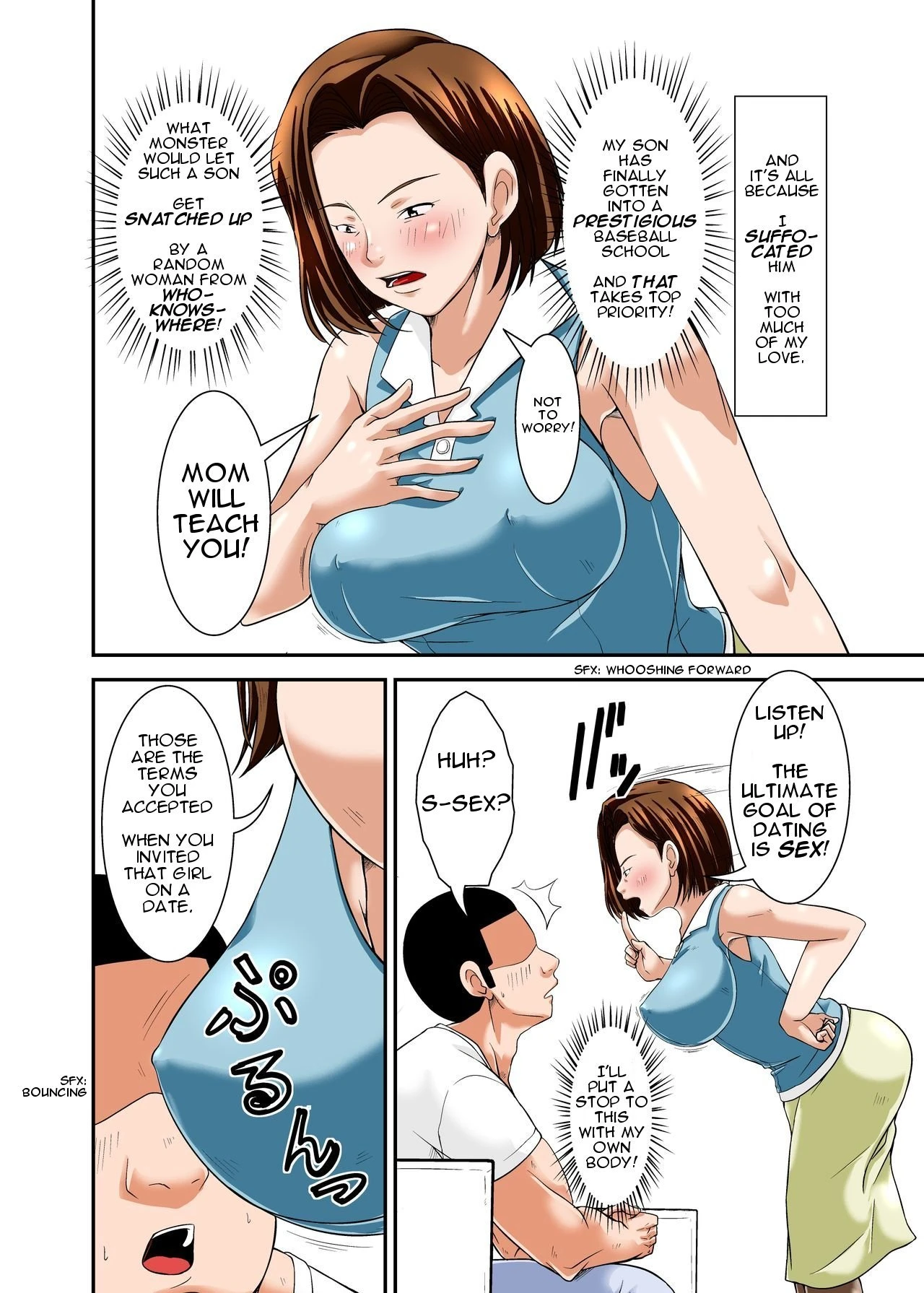 Sex Practice with Mom! porn comic picture 4