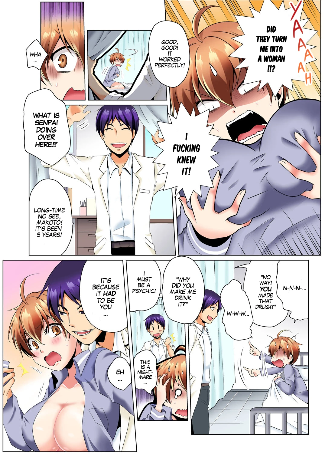 Sexy Undercover Investigation! Don't spread it too much! Lewd TS Physical Examination porn comic picture 12