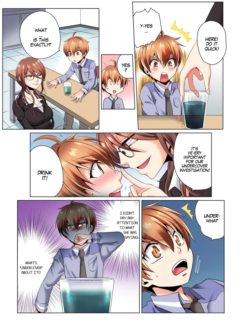 Sexy Undercover Investigation! Don't spread it too much! Lewd TS Physical Examination porn comic picture 8