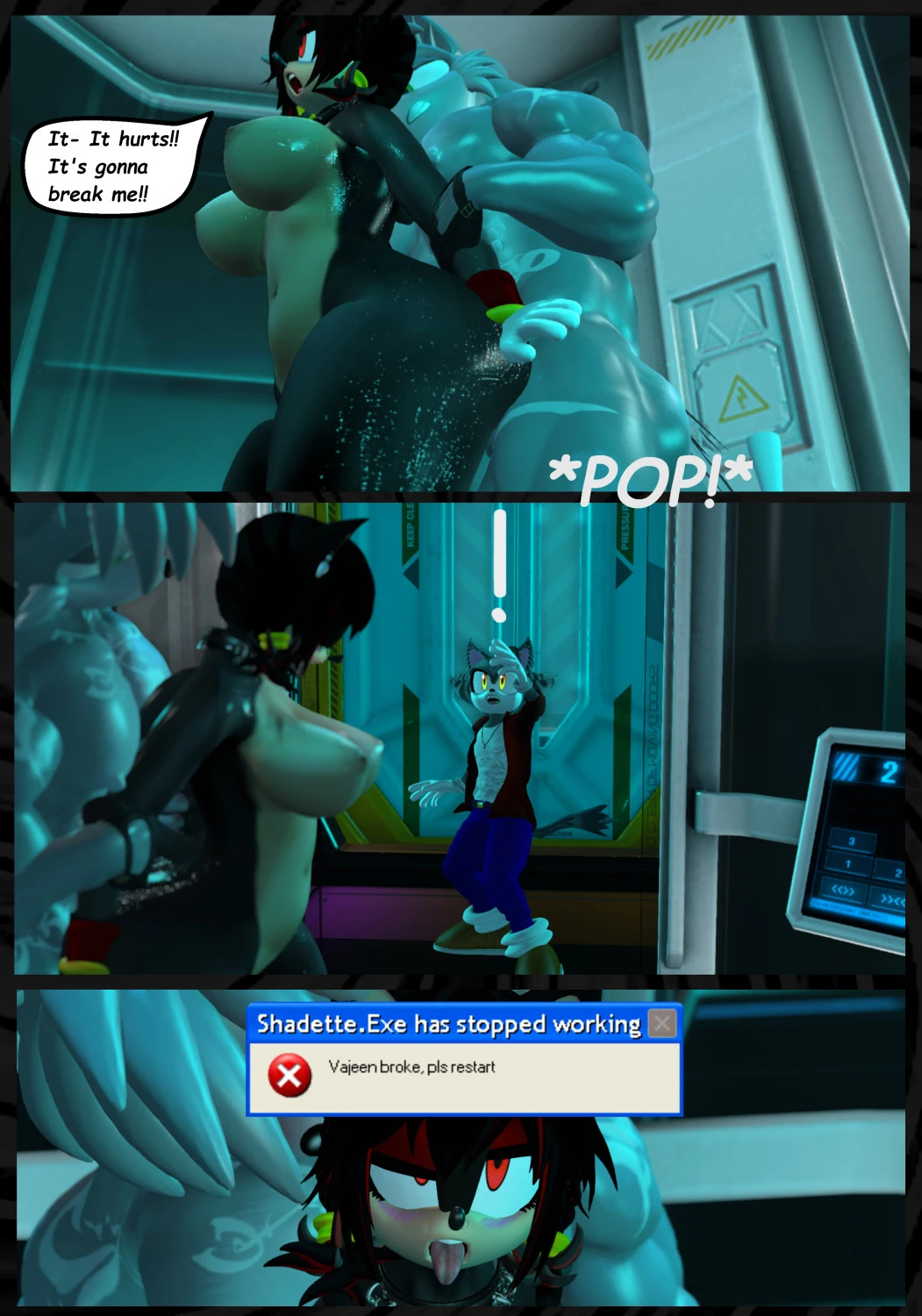 Shadette the Hedgehog - The Workout porn comic picture 10