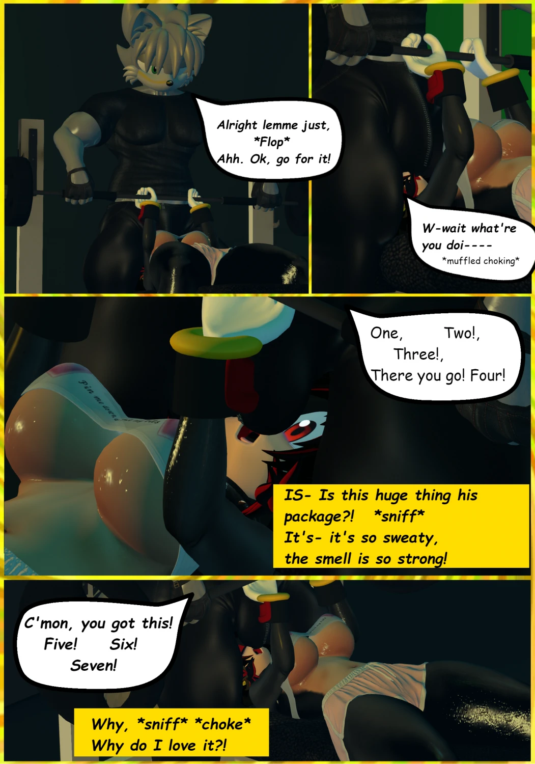 Shadette the Hedgehog - The Workout porn comic picture 3