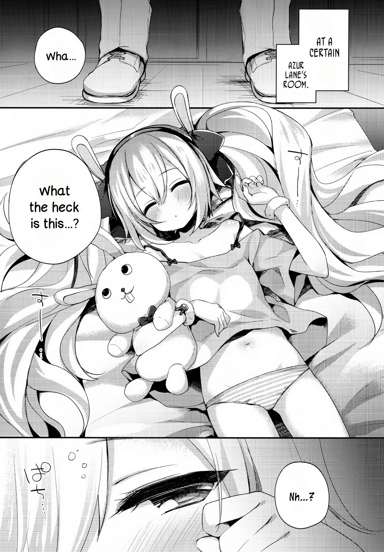 Shikikan, Kyou wa Atsui kara Laffey to Nenne... Shiyo? porn comic picture 3