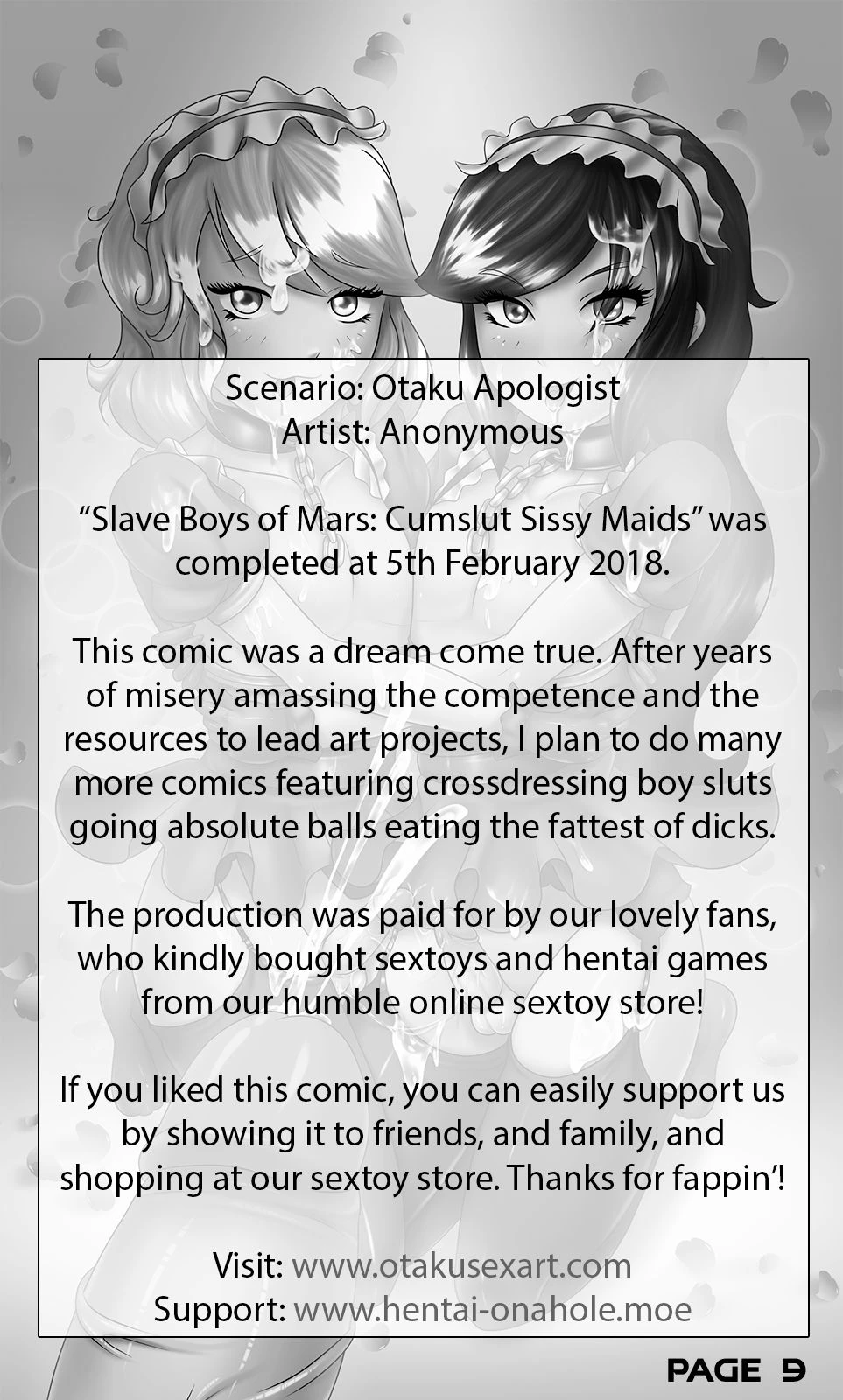 Slave Boys of Mars: Cumslut Sissy Maids porn comic picture 9