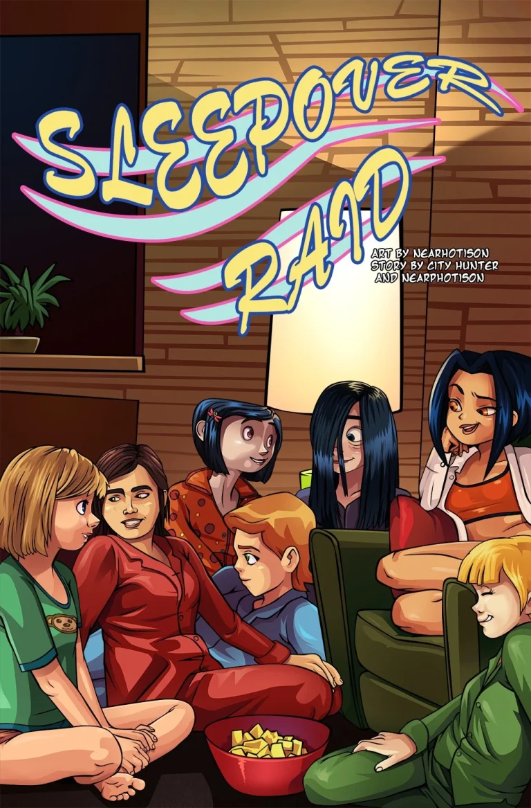 Sleepover Raid porn comic picture 1
