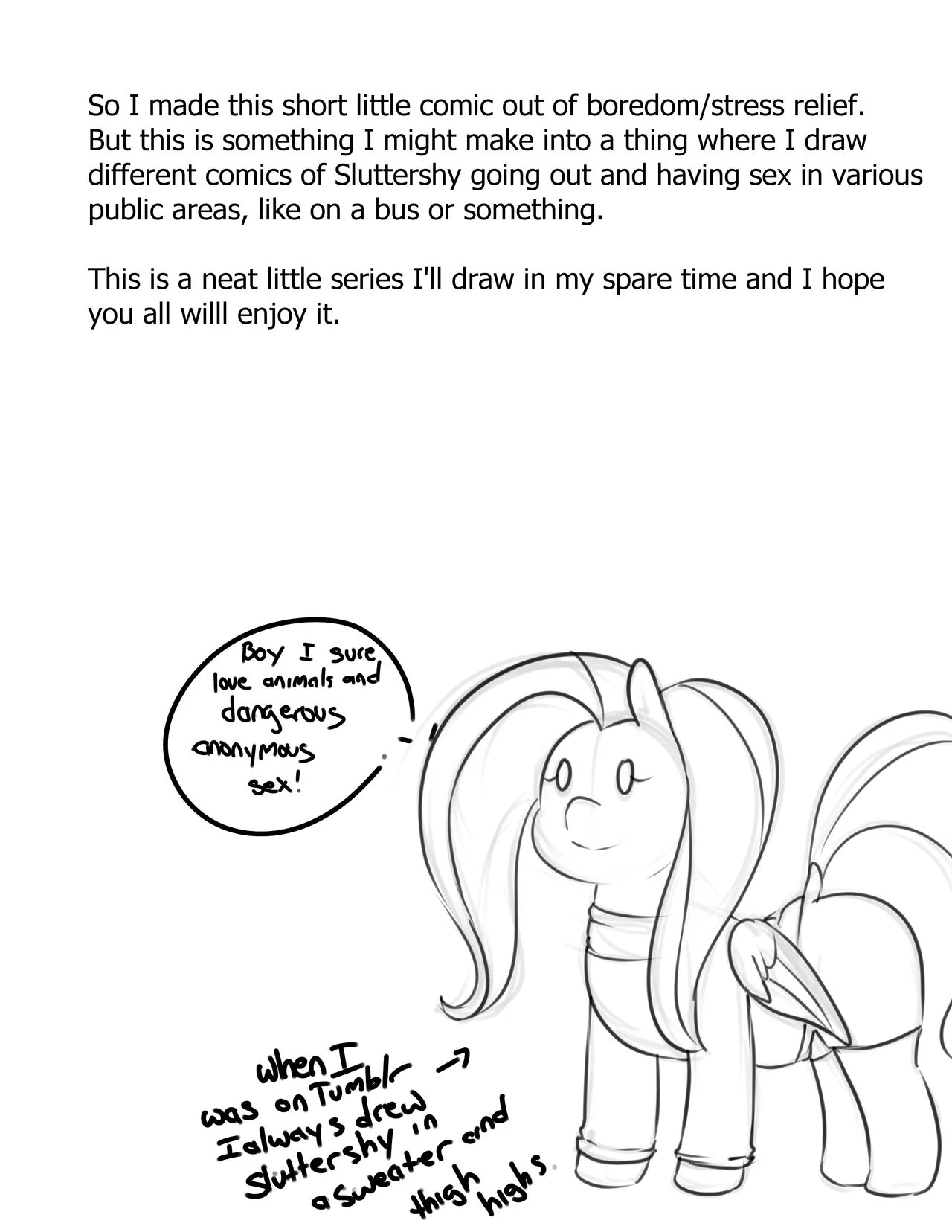 Sluttershy Adventures porn comic picture 8