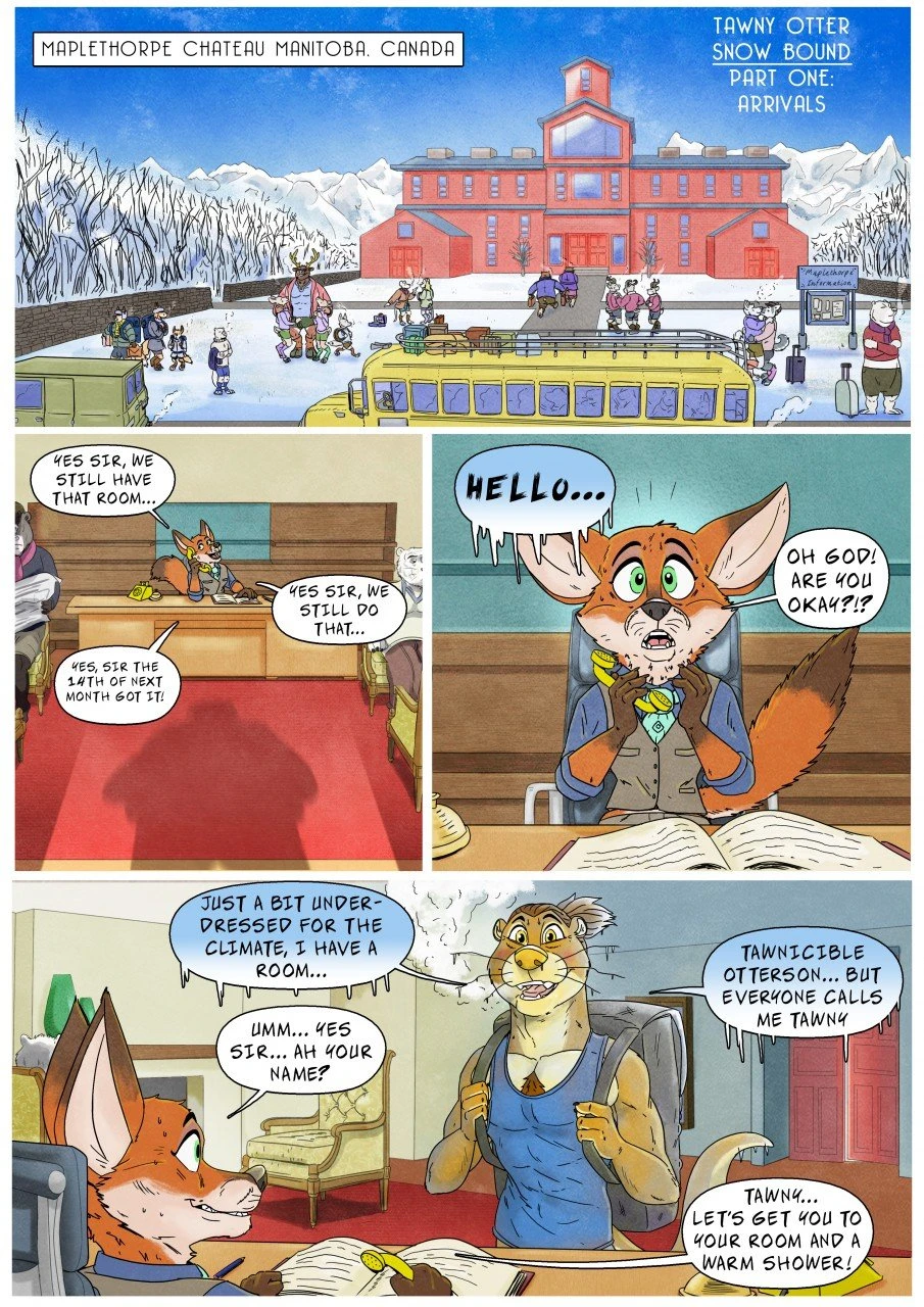 Snow Bound porn comic picture 1