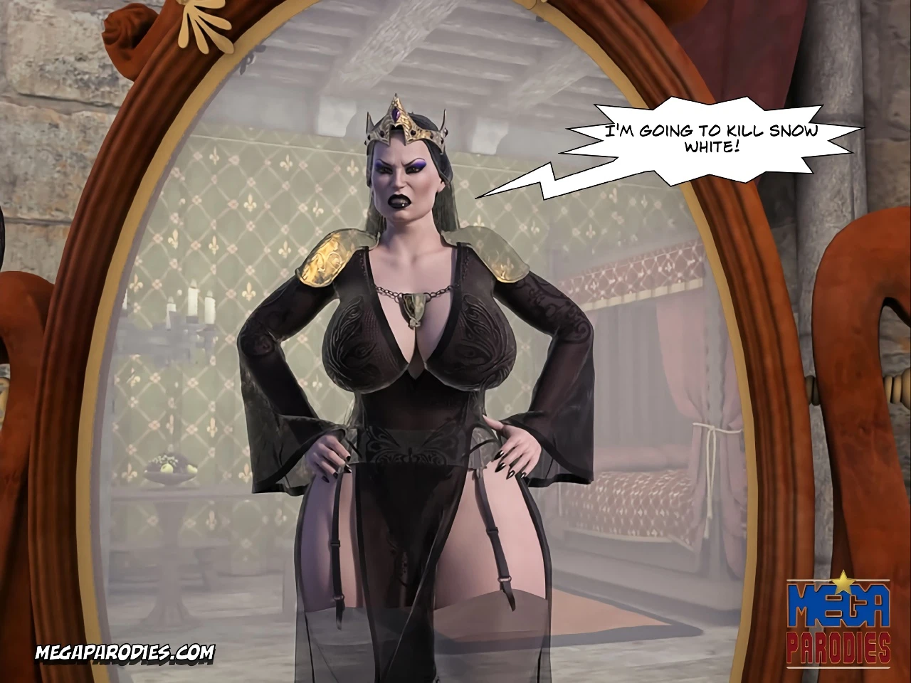 Snow White porn comic picture 15