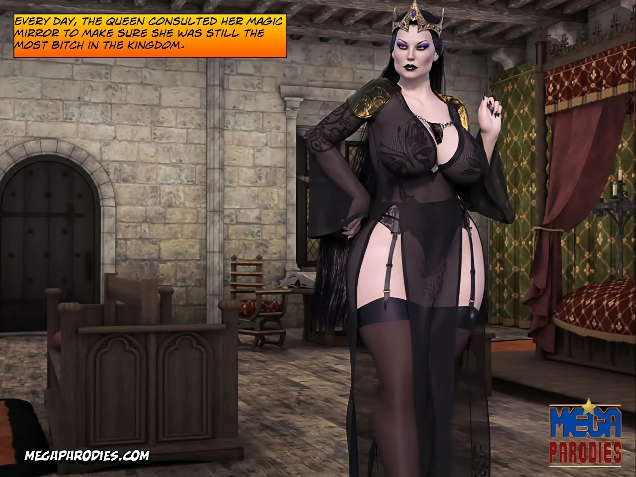 Snow White porn comic picture 7