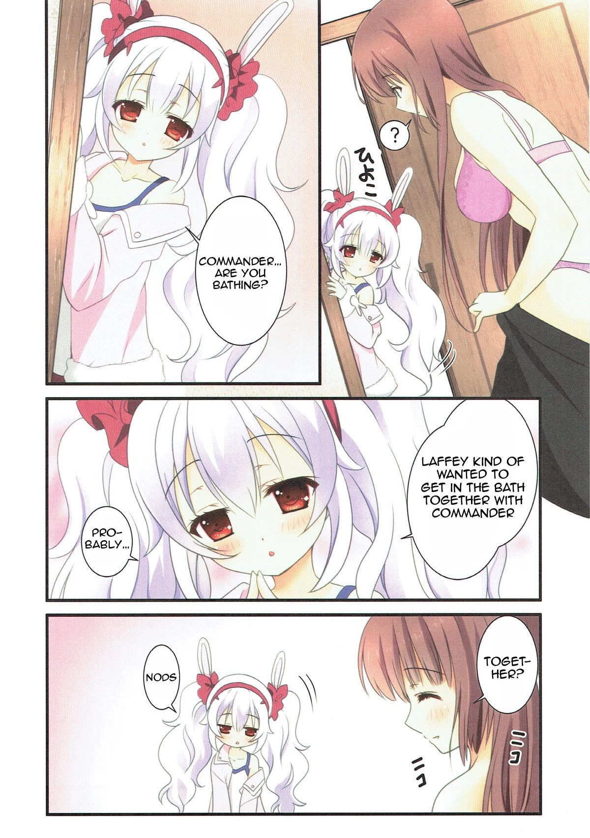 Snuggling in the bath | Ofuro DE Nukkunuku porn comic picture 5